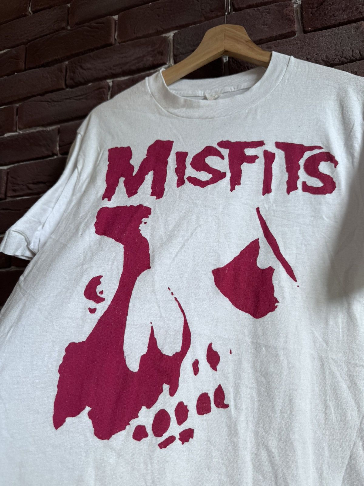 4GSELLER 80s Misfits Crimson Ghost Skull Shirt Horror Punk Band Tee L Size US L / EU 52-54 / 3 - 2 Thumbnail