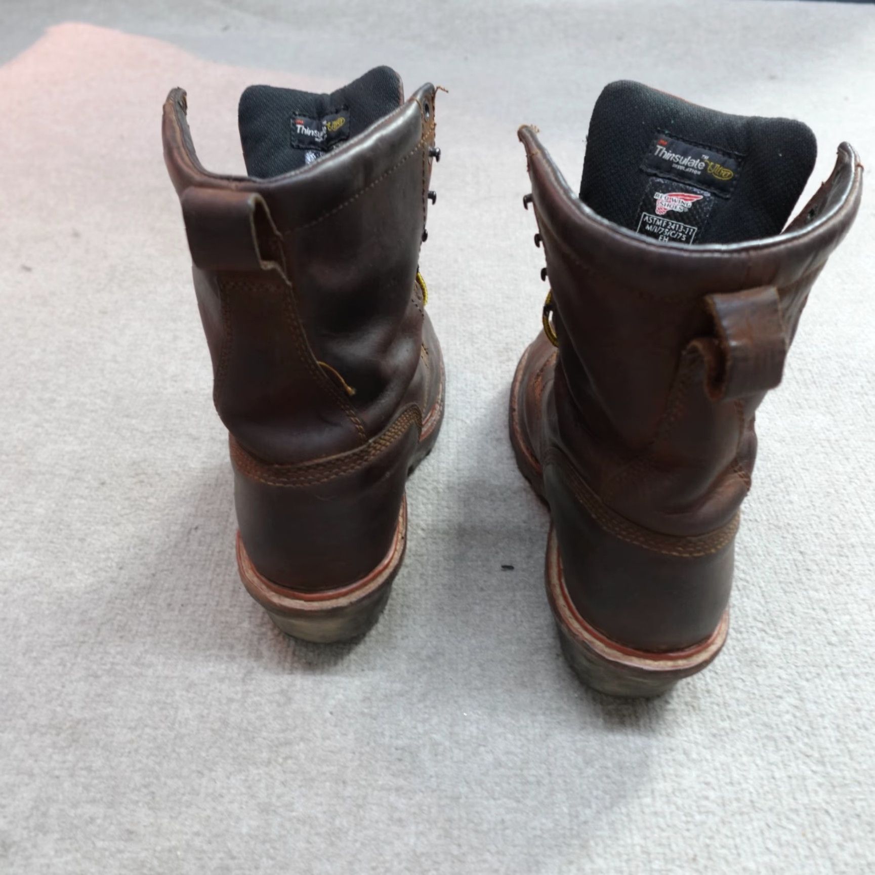 Red Wing Red Wing Shoes Boots 8 Brown Logger 4417 Thinsulate Wool Winter Workwear Mens Chelsea Stubby Boots Size US 8 / EU 41 - 7 Thumbnail