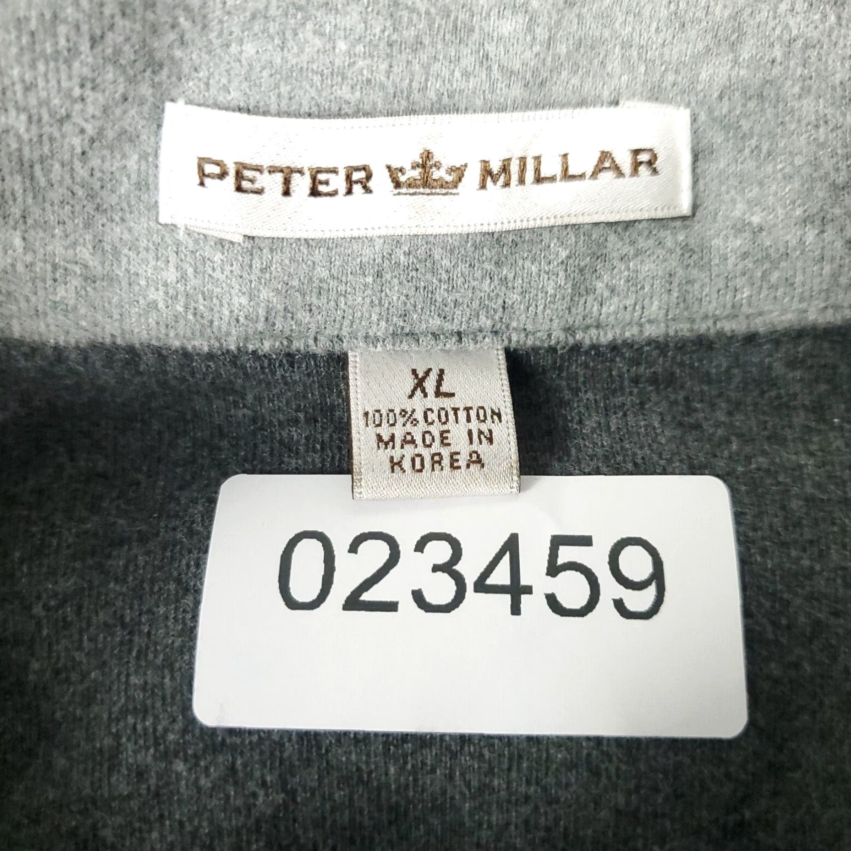Peter Millar Peter Millar Mens XL Gray Golf 1/4 Zip Pullover Sweater Size US XL / EU 56 / 4 - 8 Thumbnail