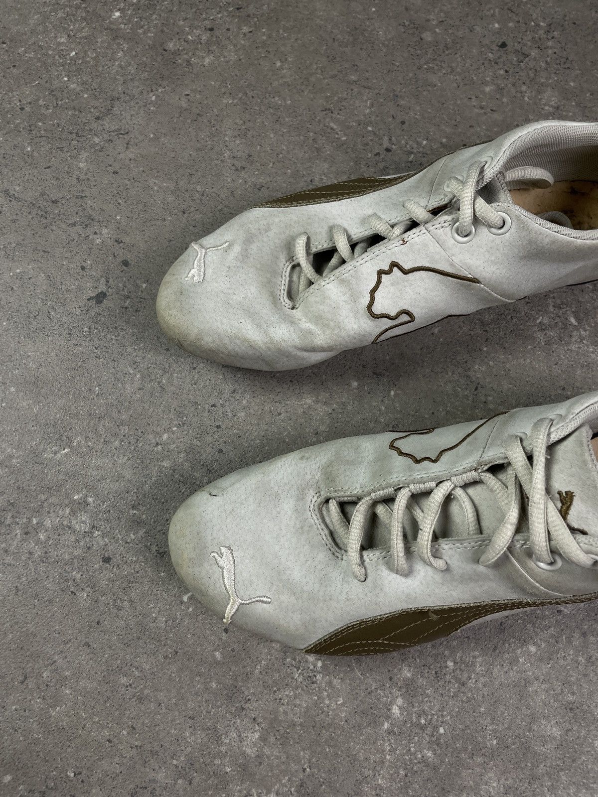 Puma × Vintage Vintage Y2K Puma Leather Big Logo Sneakers Size US 7.5 / EU 40-41 - 2 Thumbnail