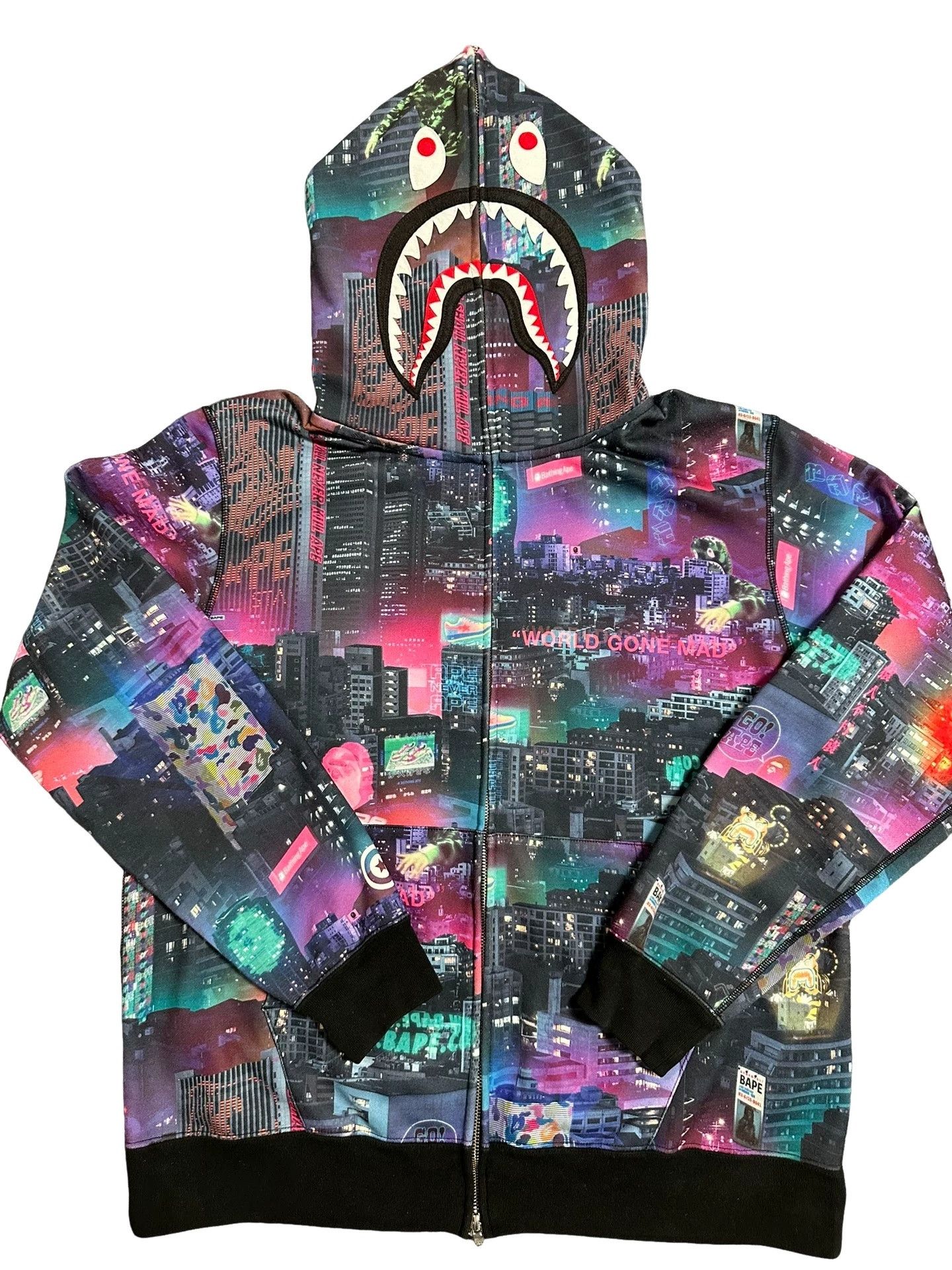 Bape A Bathing Ape City Camo Shark Hoodie 2XL Size US XXL / EU 58 / 5 - 1 Thumbnail