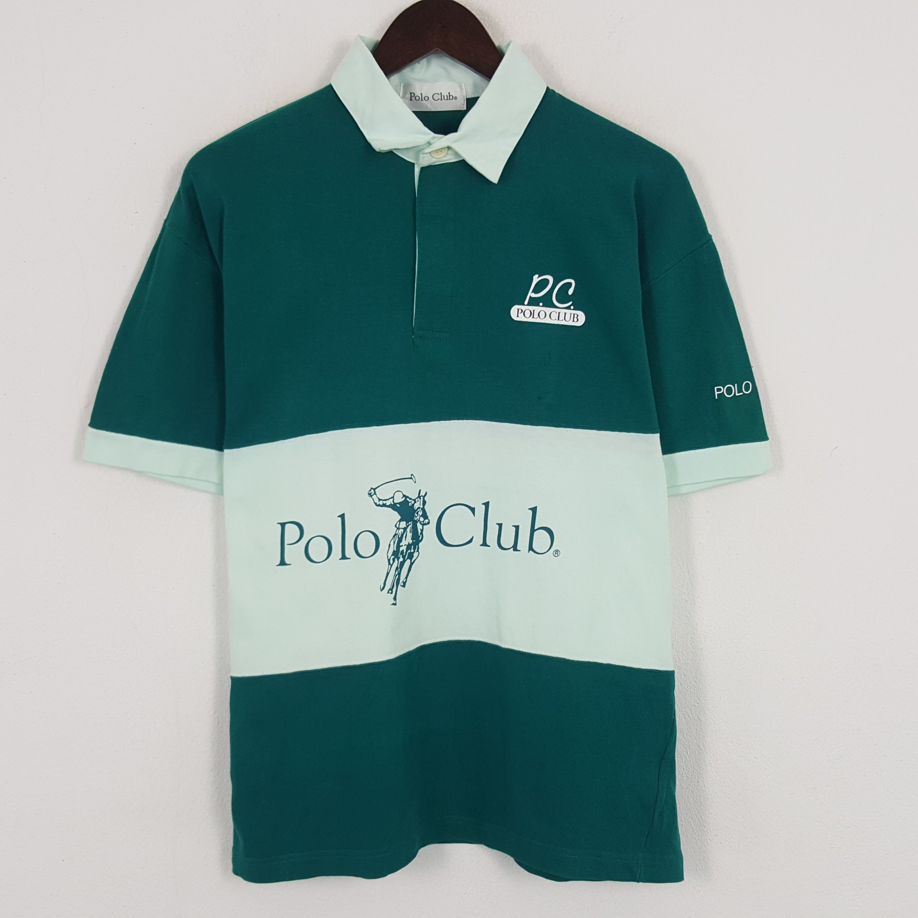 Vintage Polo Sport Ralph Lauren Polo Shirt on sale New Old Stock Pique Cotton Size L