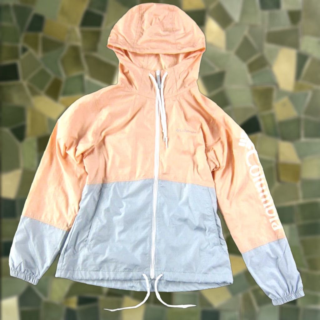 Pinko Columbia Windbreaker Jacket XS Pink Lightweight Zip Packable Hooded Pocket Womens Size XS / US 0-2 / IT 36-38 - 1 Thumbnail