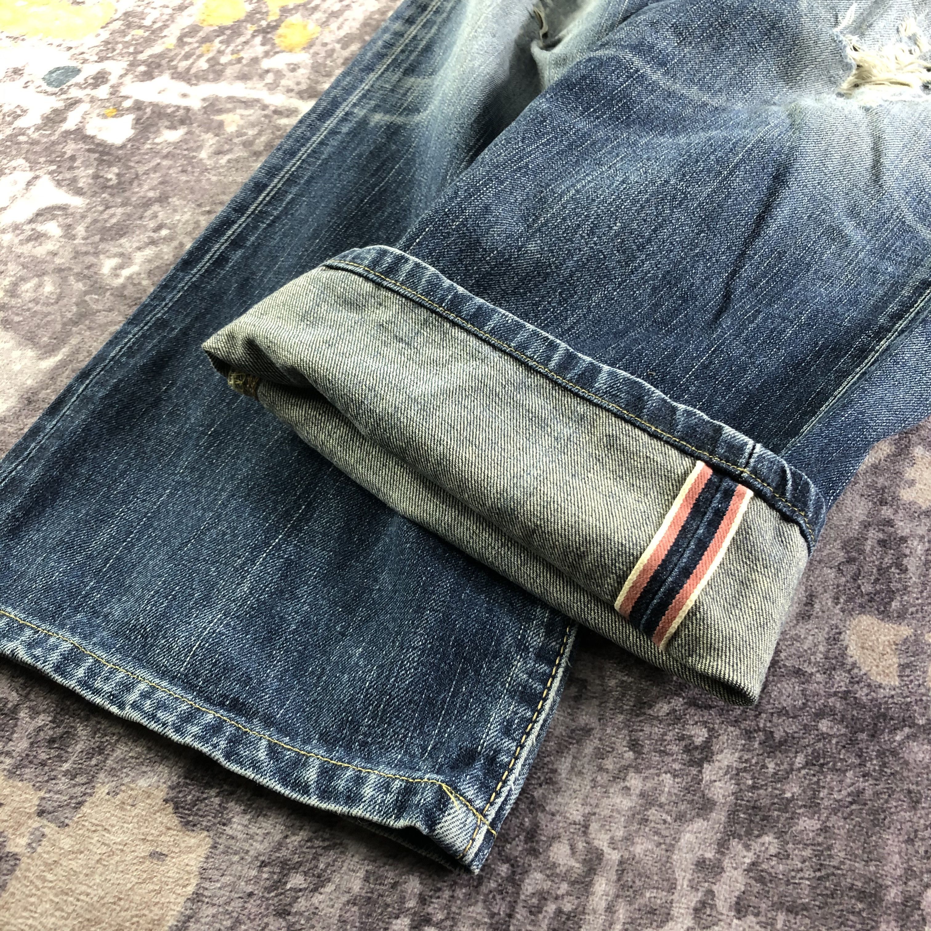 Edwin Vintage Blue Wash Edwin 505 Selvedge Jeans-JM3573 Size US 38 / EU 54 - 6 Thumbnail