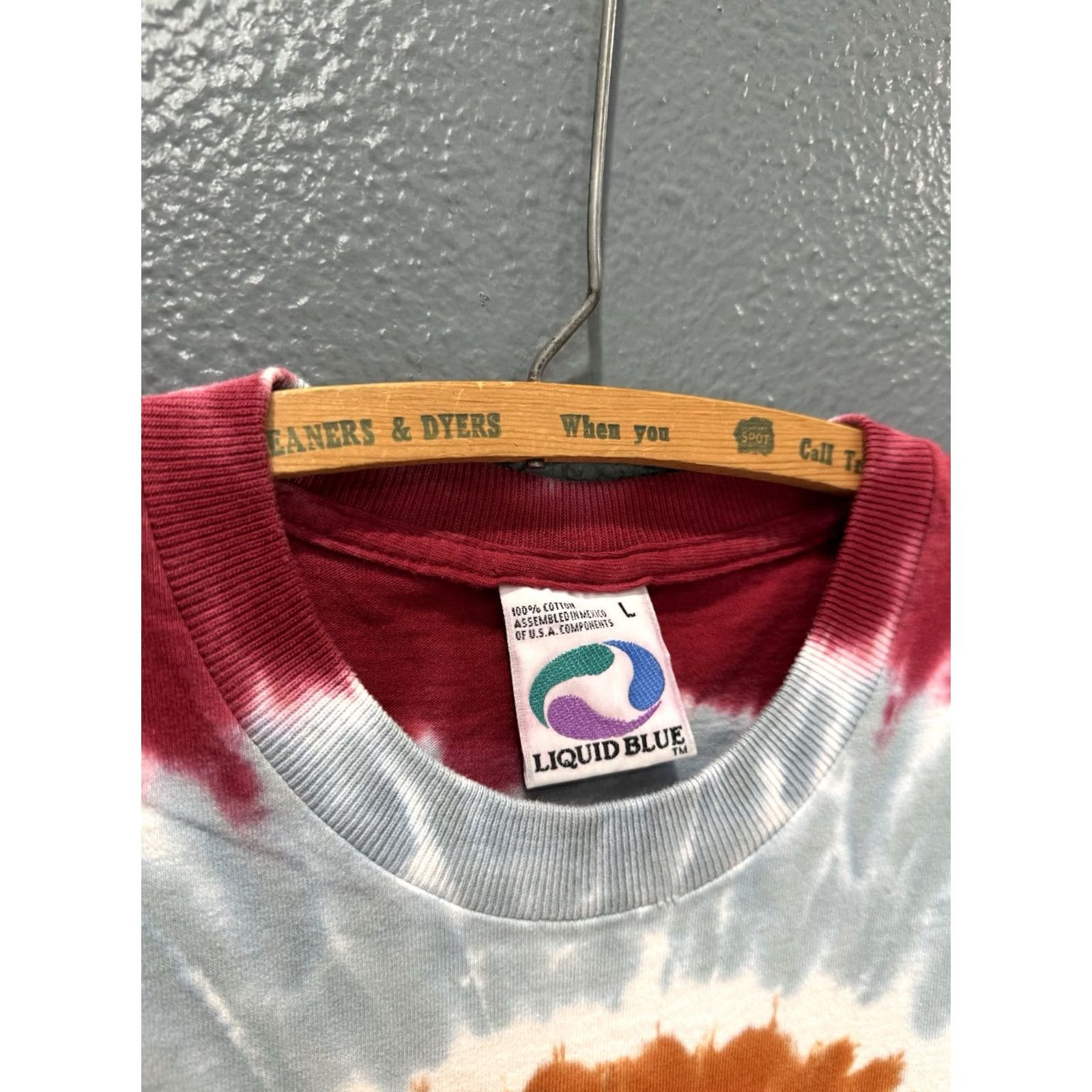 Liquid Blue VINTAGE 90s Stanford Liquid Blue T-Shirt Basketball Tee Shirt L Mens Red 90s Size US L / EU 52-54 / 3 - 2 Thumbnail