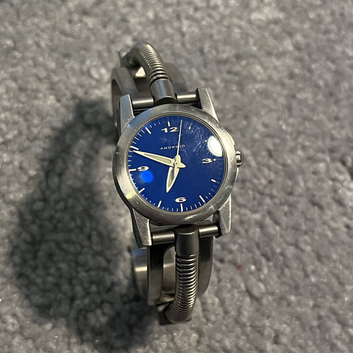 Japanese Brand Android USA Steampunk Clasp Band Rare Silver Blue Watch Size ONE SIZE - 3 Thumbnail