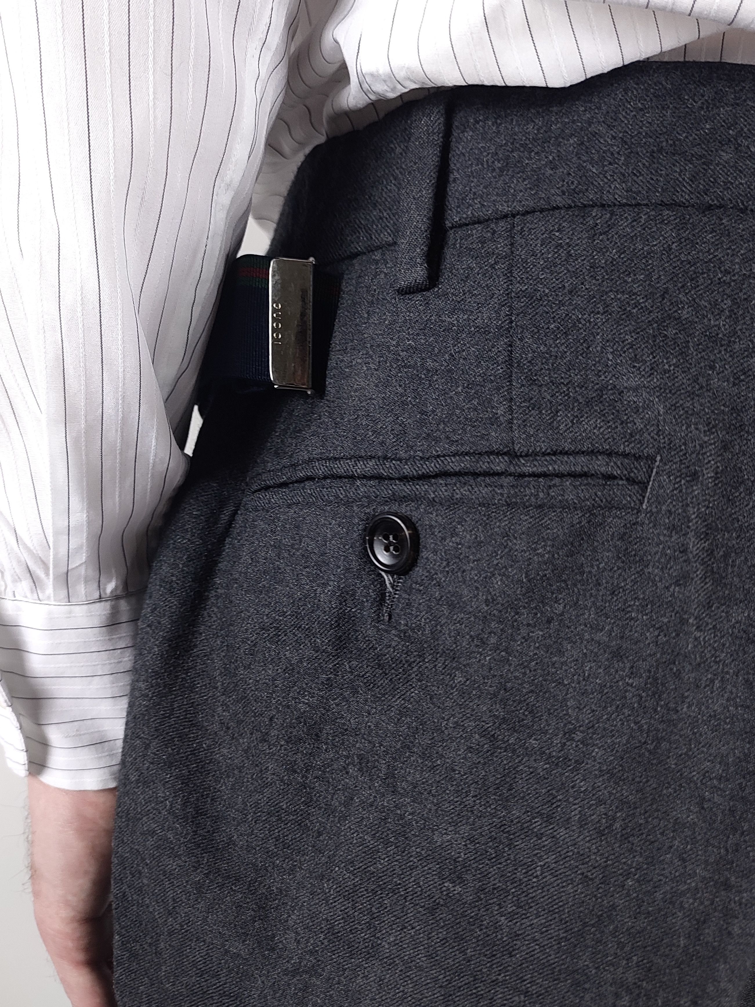 Gucci 00s Archive Gucci Tom Ford Slim Fit Wool Trousers Size 52R - 8 Thumbnail