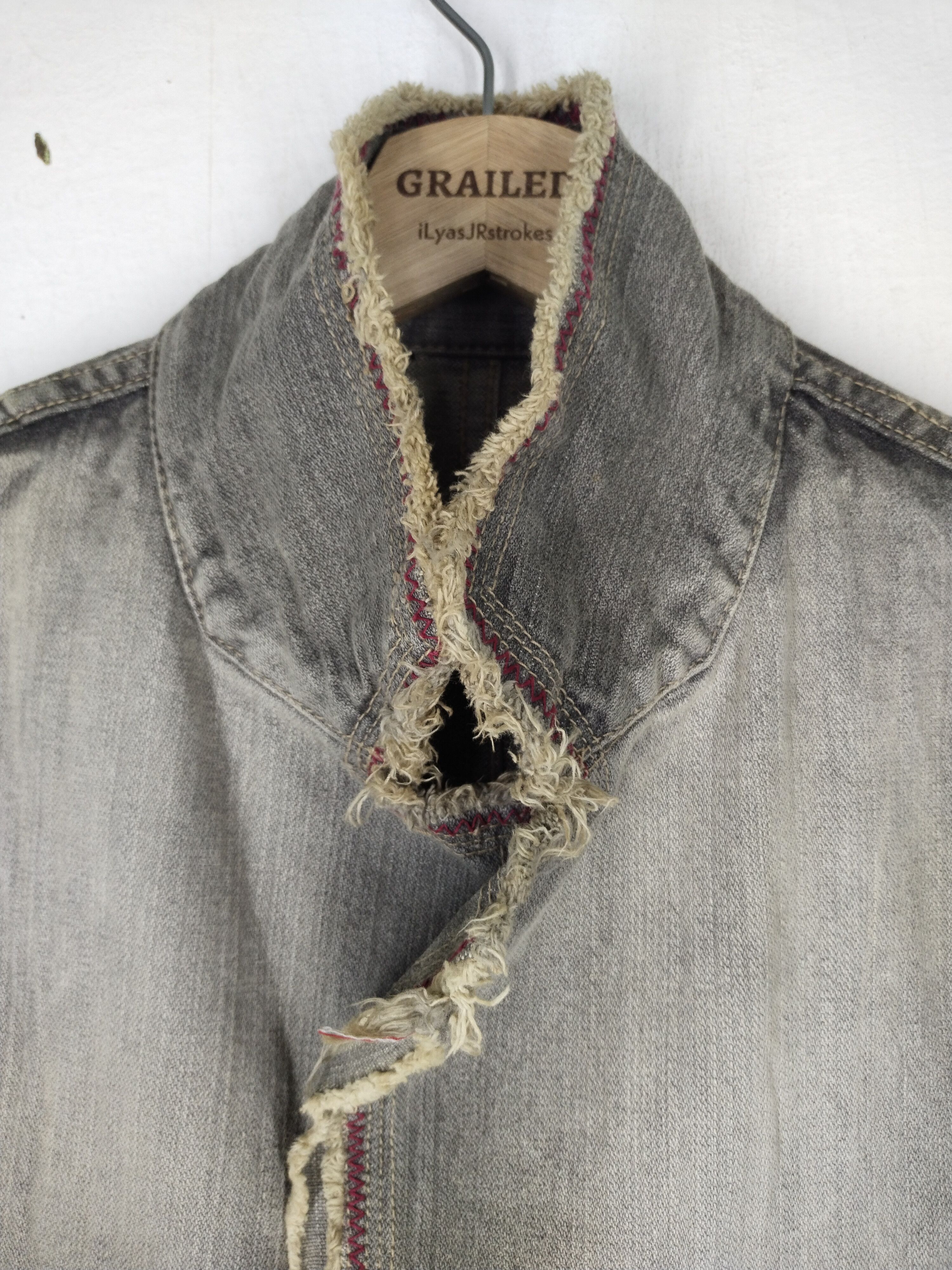 If Six Was Nine × Vintage Vintage Point Loma Denim Distressed Faded Jacket Rare Size US M / EU 48-50 / 2 - 3 Thumbnail