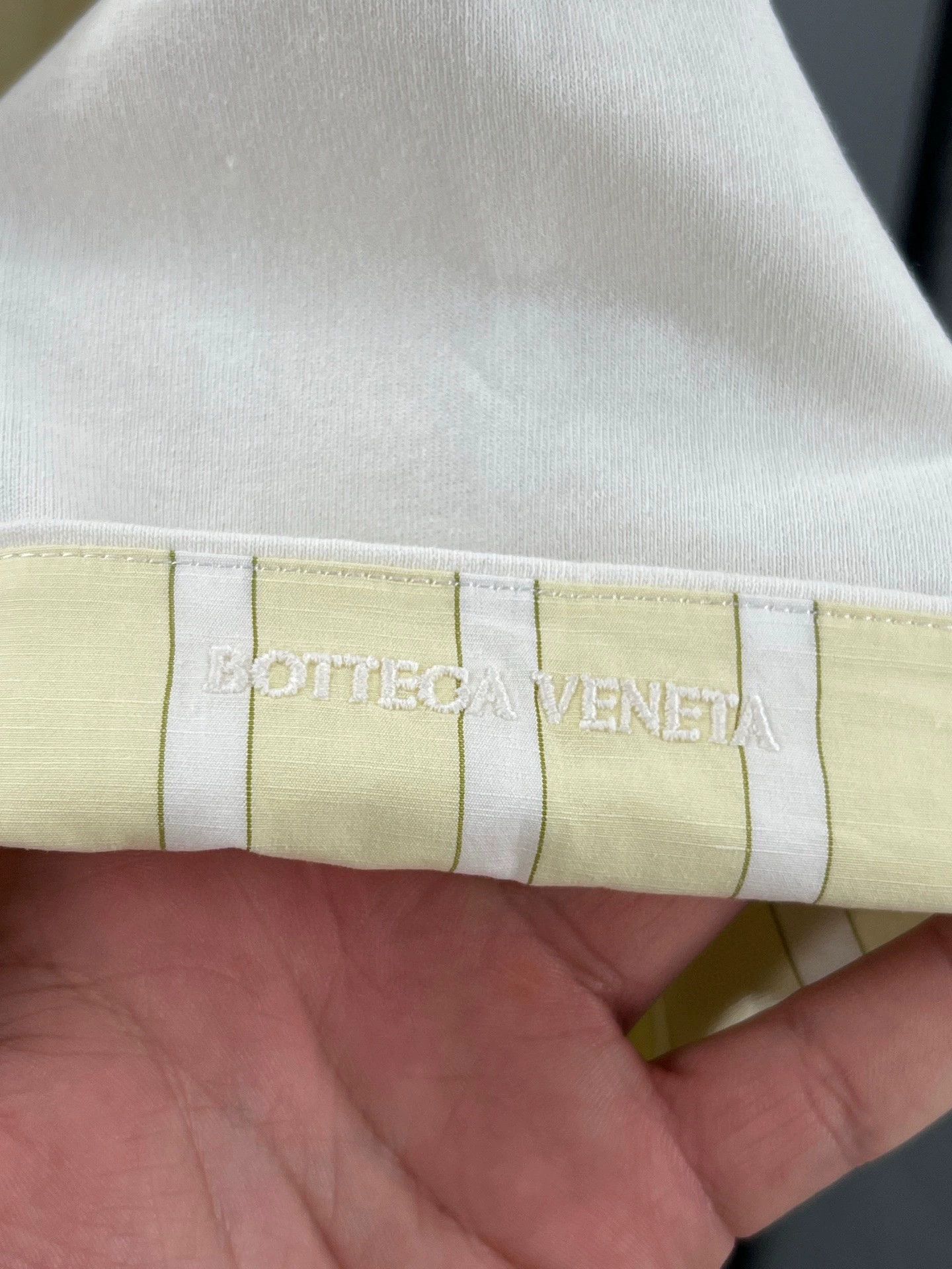 Bottega Veneta Bottega Veneta White Cotton Embroidered T-Shirt Size US S / EU 44-46 / 1 - 3 Thumbnail