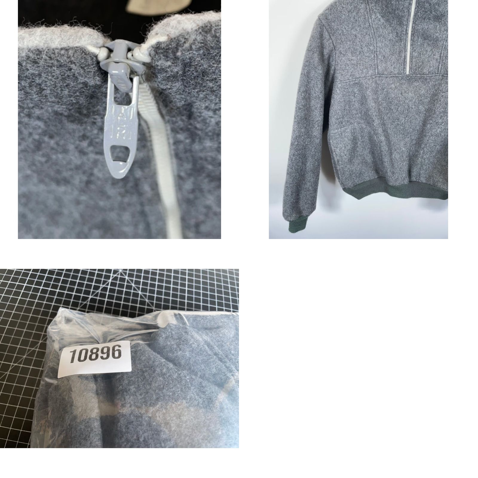 Vintage VINTAGE Unionbay Fleece Pullover Jacket Mens Large Gray 1/4 Zip Zipper Polyester Casual Retro 90s Outdoors Womens? Mens Size US L / EU 52-54 / 3 - 9 Thumbnail