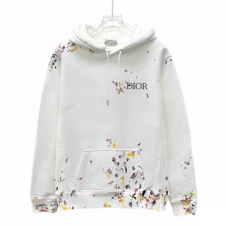Dior Dior White Hoodie with Colorful Embroidery Size US XS / EU 42 / 0 - 1 Thumbnail