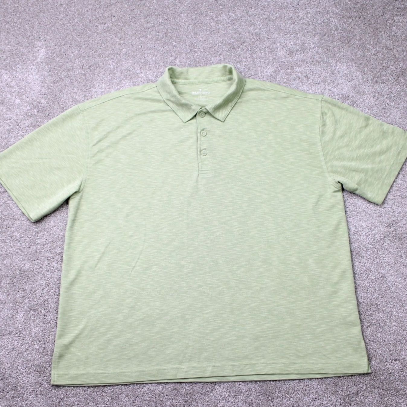 Vintage Burma Bibas Polo Shirt Mens Large Green Modal Rayon Polynosic/Polyester S/S Polo Shirt Mens Large Green Polo Shirt Mens Large Green Burma Bibas Size US L / EU 52-54 / 3 - 2 Thumbnail