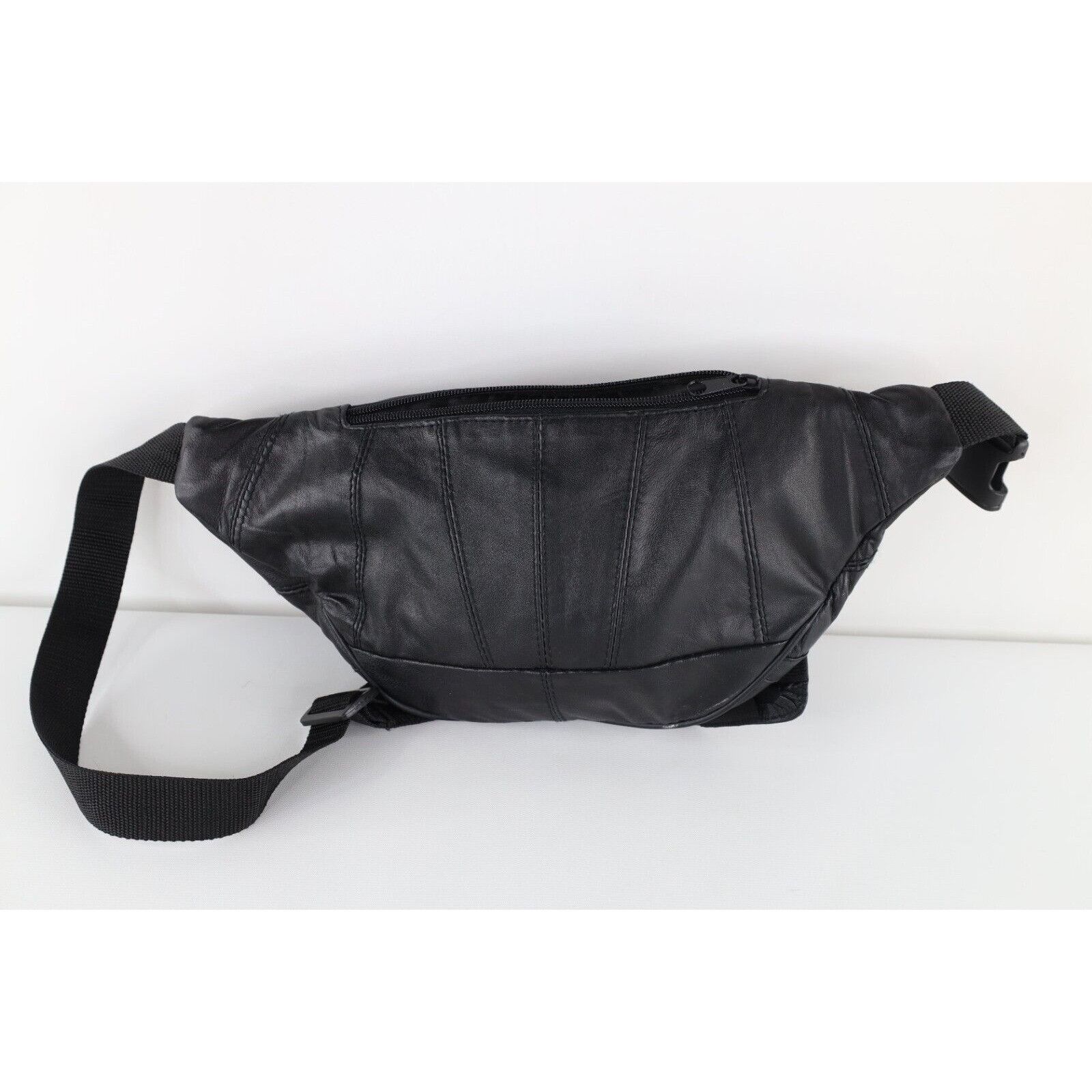 Vintage Vintage 90s Streetwear Leather Belted Festival Fanny Pack Size ONE SIZE - 5 Thumbnail