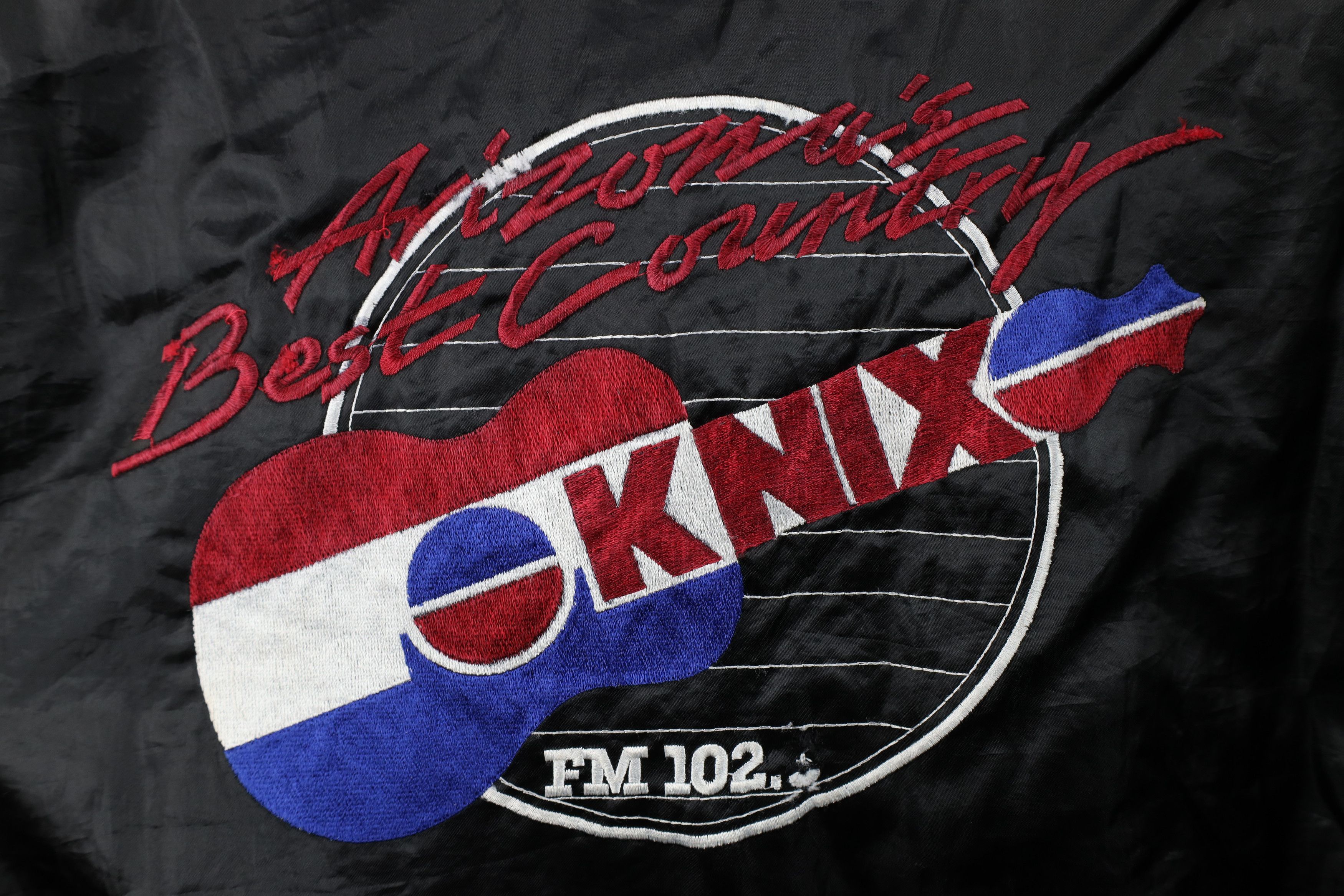 Vintage Vintage 80s 90s Arizona Country Music Radio Satin Jacket USA Size US L / EU 52-54 / 3 - 11 Thumbnail