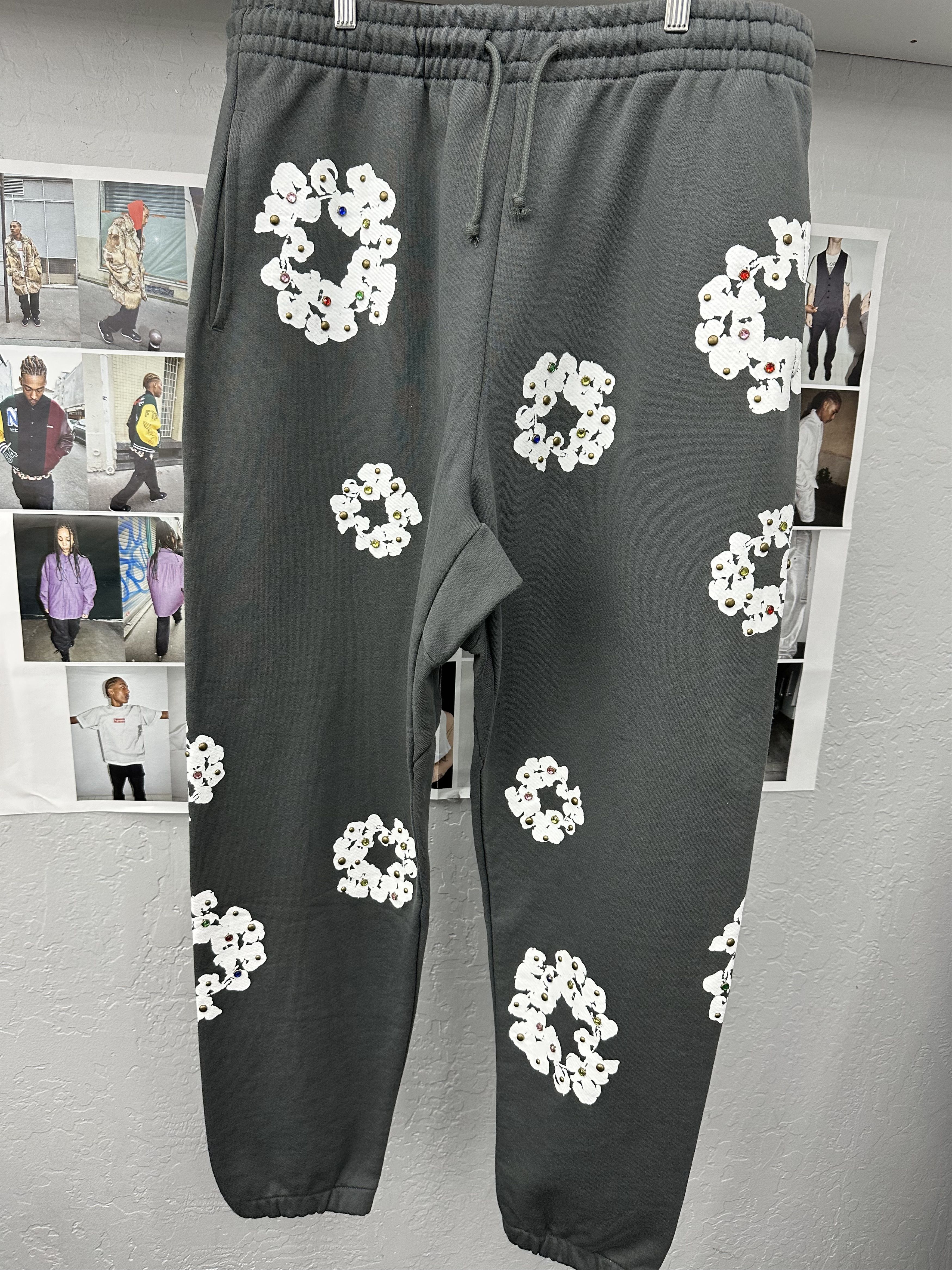 DENIM TEARS x Readymade The Cotton Wreath Flare Sweatpants