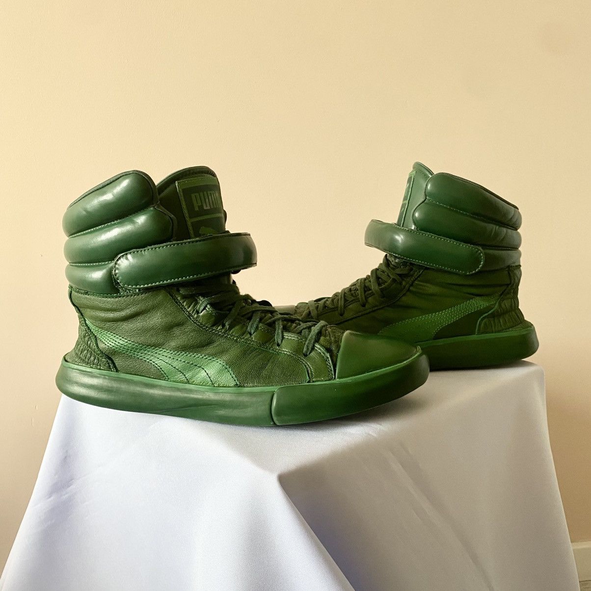 Japanese Brand Ultra Rare Puma Jesper High Top Sneakers Shoes Future Style Size US 9 / EU 42 - 1 Thumbnail
