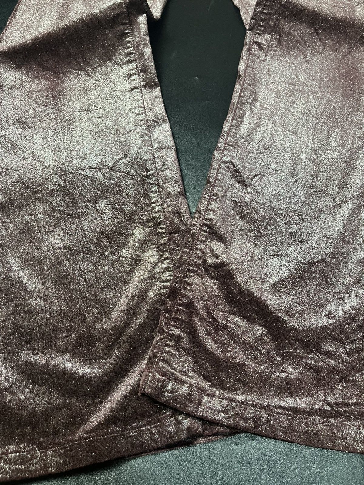 If Six Was Nine Japanese IAN ERVISION Metallic Flare jeans Size US 30 / EU 46 - 6 Thumbnail
