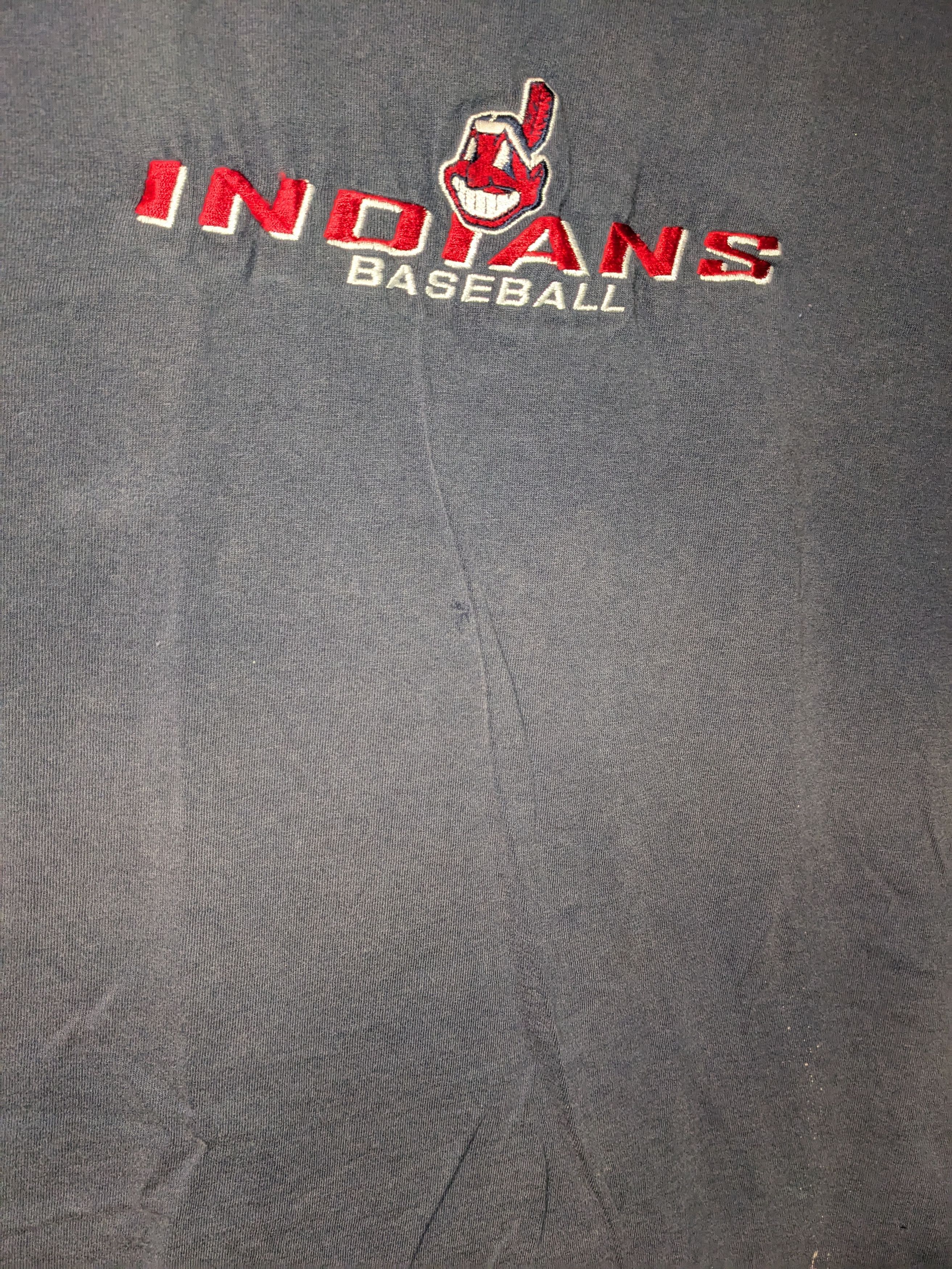 Vintage Vintage 90s Cleveland Indians Baseball MLB Sports T-Shirt Size US L / EU 52-54 / 3 - 4 Thumbnail