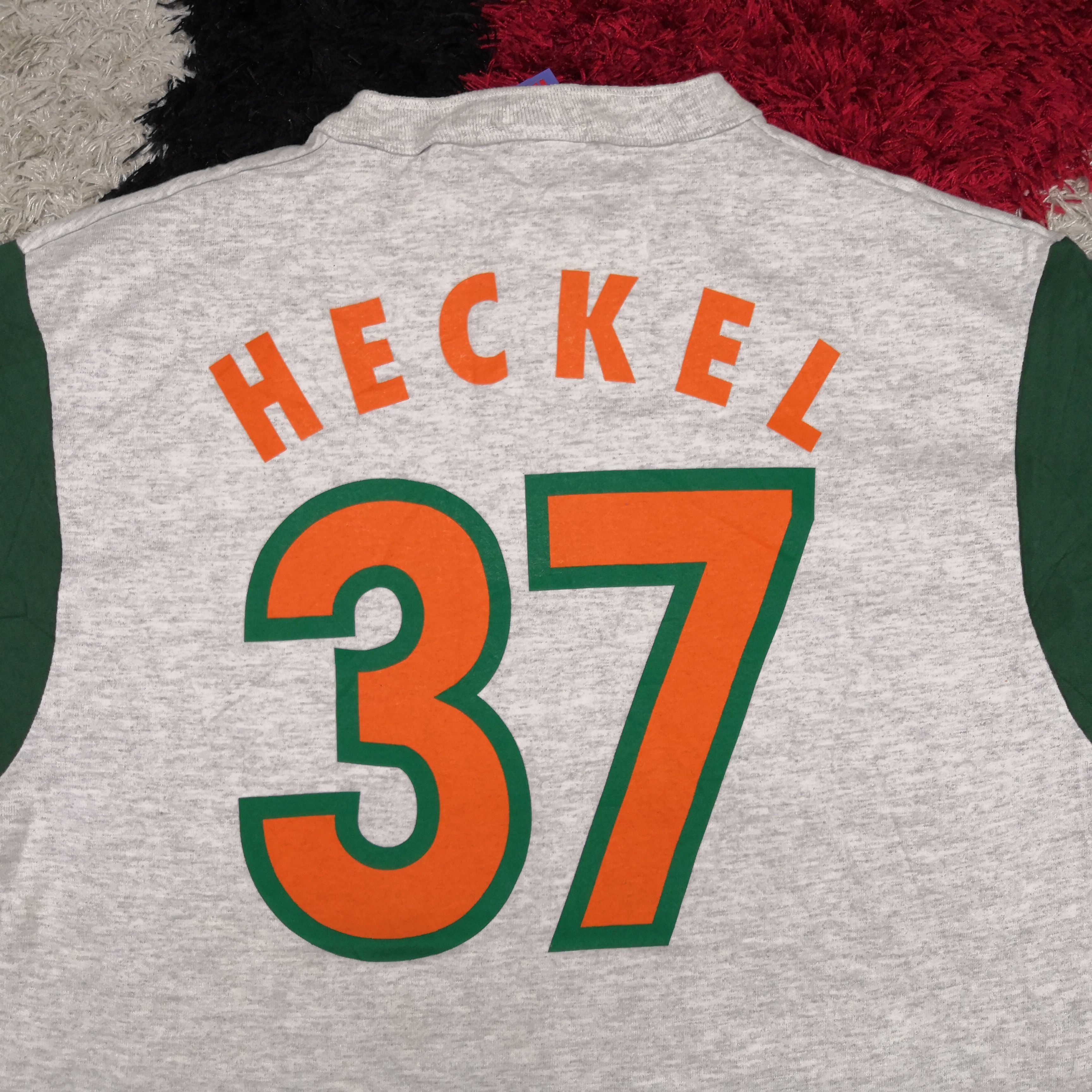 Vintage Vintage 90's Heckel T-shirt Baseball Heckel 37 Baseball Tee Size US L / EU 52-54 / 3 - 3 Thumbnail