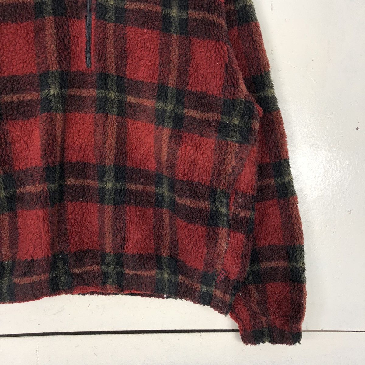 Woolrich Woolen Mills Vintage Woolrich Checkered Fleece Jacket Size US XL / EU 56 / 4 - 4 Thumbnail
