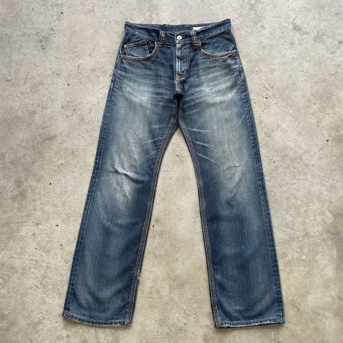 Japanese Brand W33x33.5💥 Vintage Edwin XV-S Faded BAGGY Jeans Denim Pants Size US 33 - 1 Thumbnail