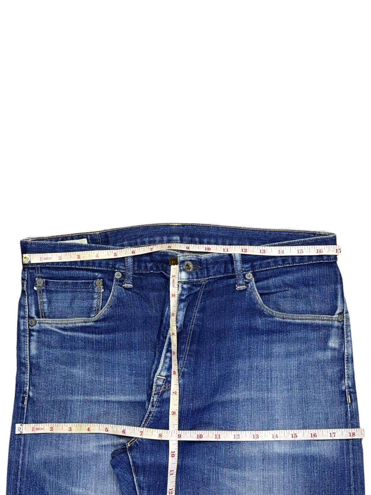 Japanese Brand × Spellbound Vintage Japanese Spellbound Selvedge Faded Distressed Jeans Size US 34 / EU 50 - 14 Thumbnail