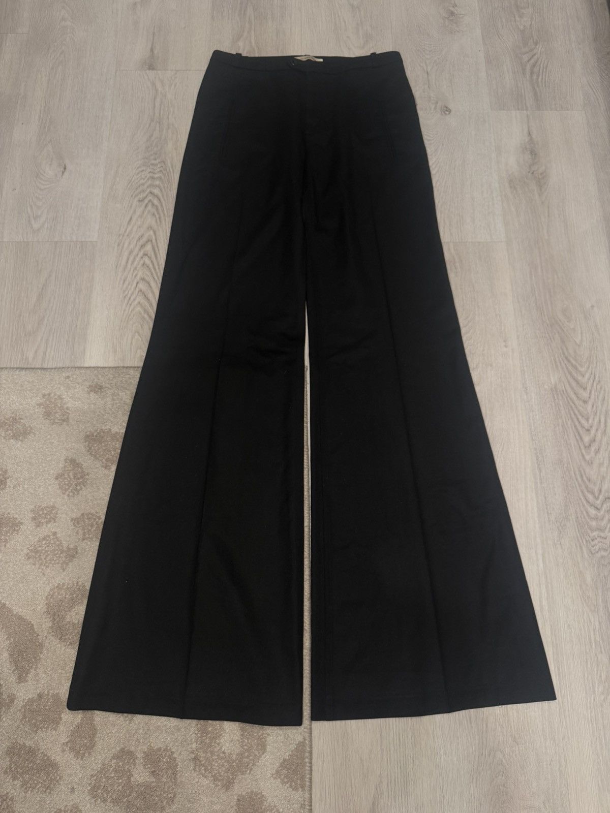 s/s 2008 wool wide leg flared dress pants!!