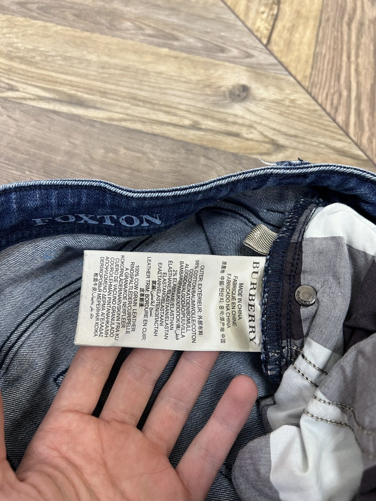 Burberry × Designer × Vintage Vintage Burberry Brit Women’s denim skinny jeans Size 31" - 10 Thumbnail
