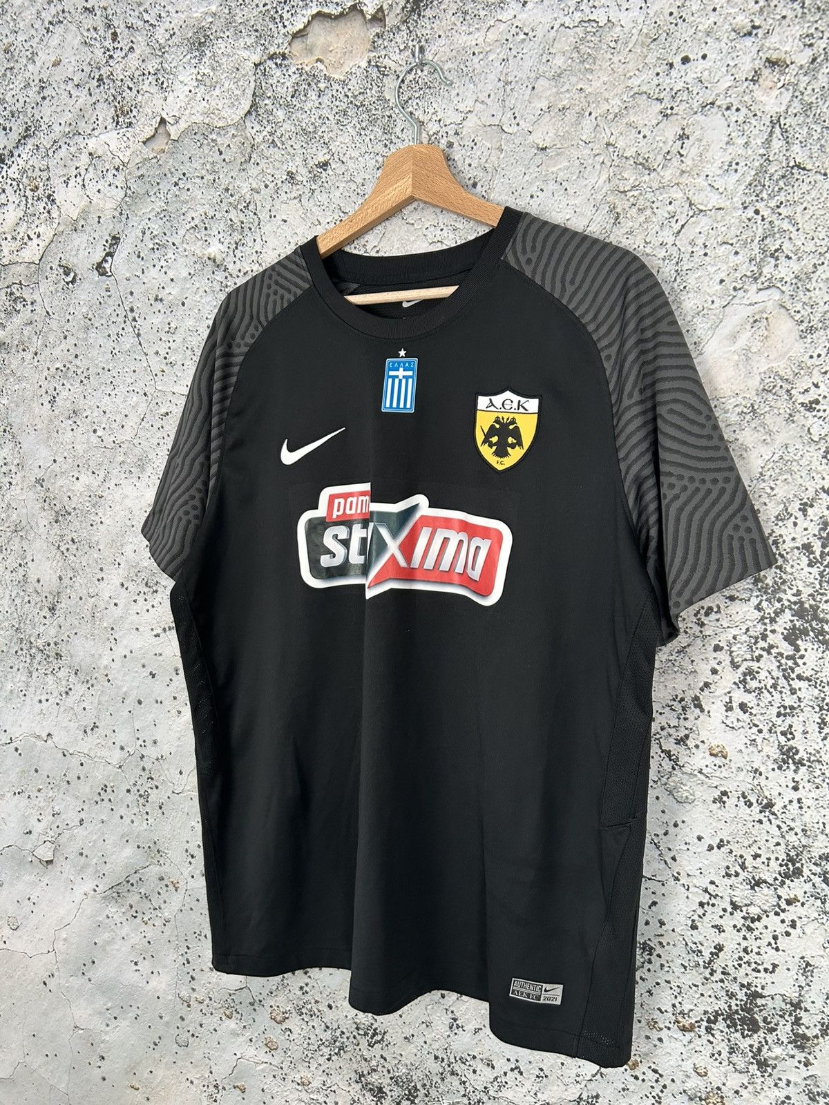 Nike Nike AEK Athens Soccer Jersey Rare Football Vintage Sprot Size US XL / EU 56 / 4 - 2 Thumbnail