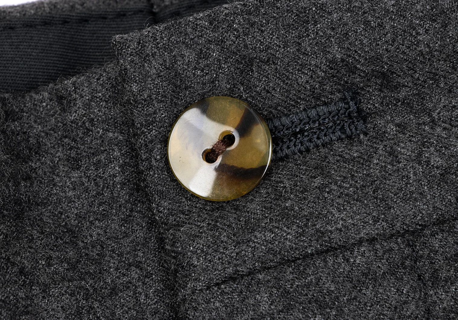 Jean Paul Gaultier Wool Tuck Pants in Gray, Size M Size US 34 / EU 50 - 3 Thumbnail