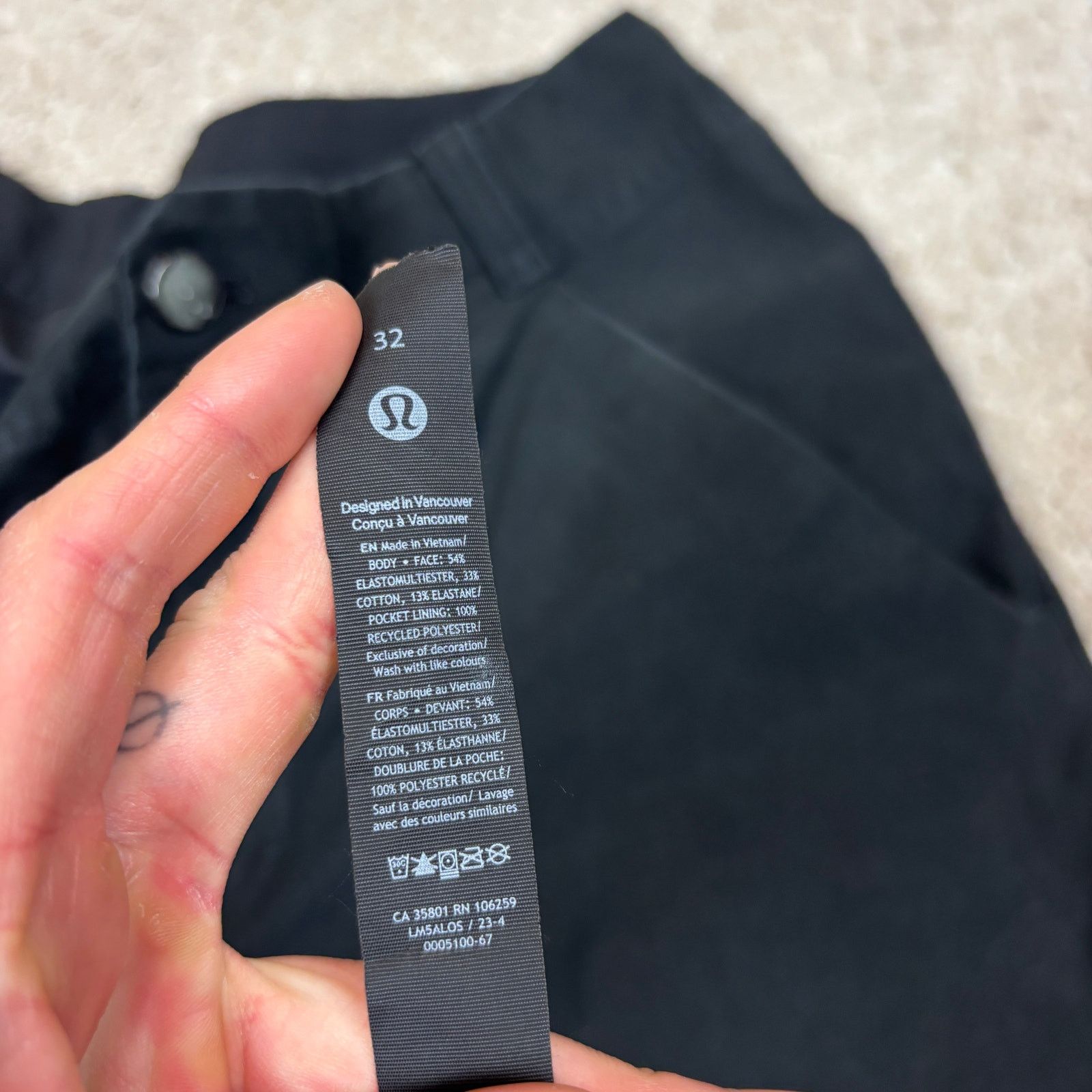 Lululemon Lululemon Athletica ABC Slim Fit Pants Chino Trousers 32x27 Size US 32 / EU 48 - 5 Thumbnail
