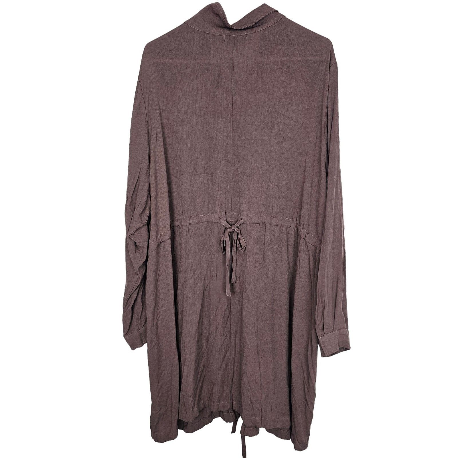 Corridor Torrid Snap Front Shirt Dress Plus Size 3X Chocolate Brown Size 3XL / US 20-22 - 9 Thumbnail