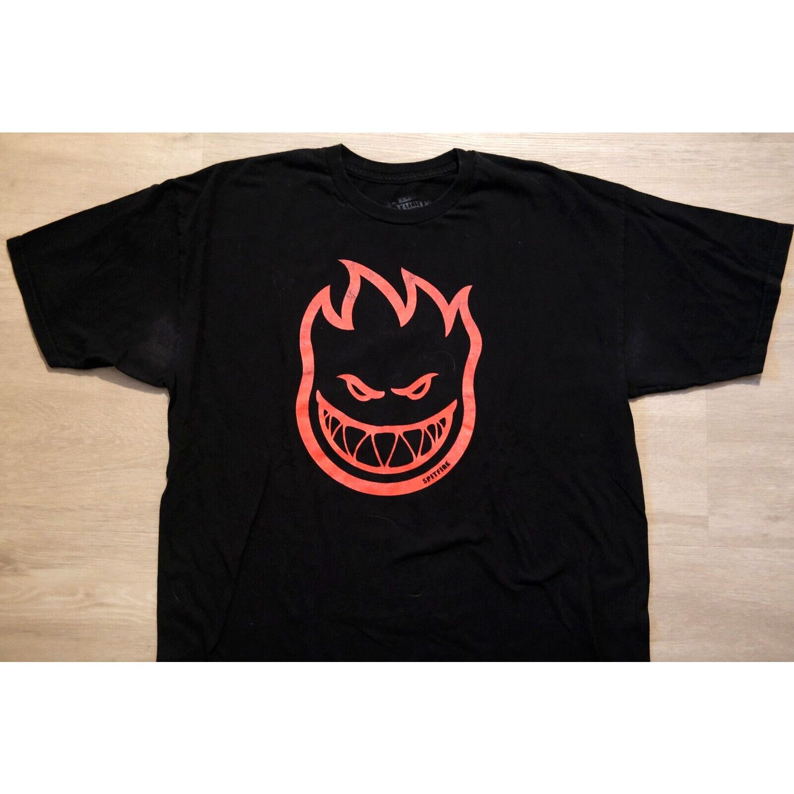 Spitfire Vintage 90s Spitfire Wheels Skate Flame Shirt XL Red Black Size US XL / EU 56 / 4 - 1 Thumbnail