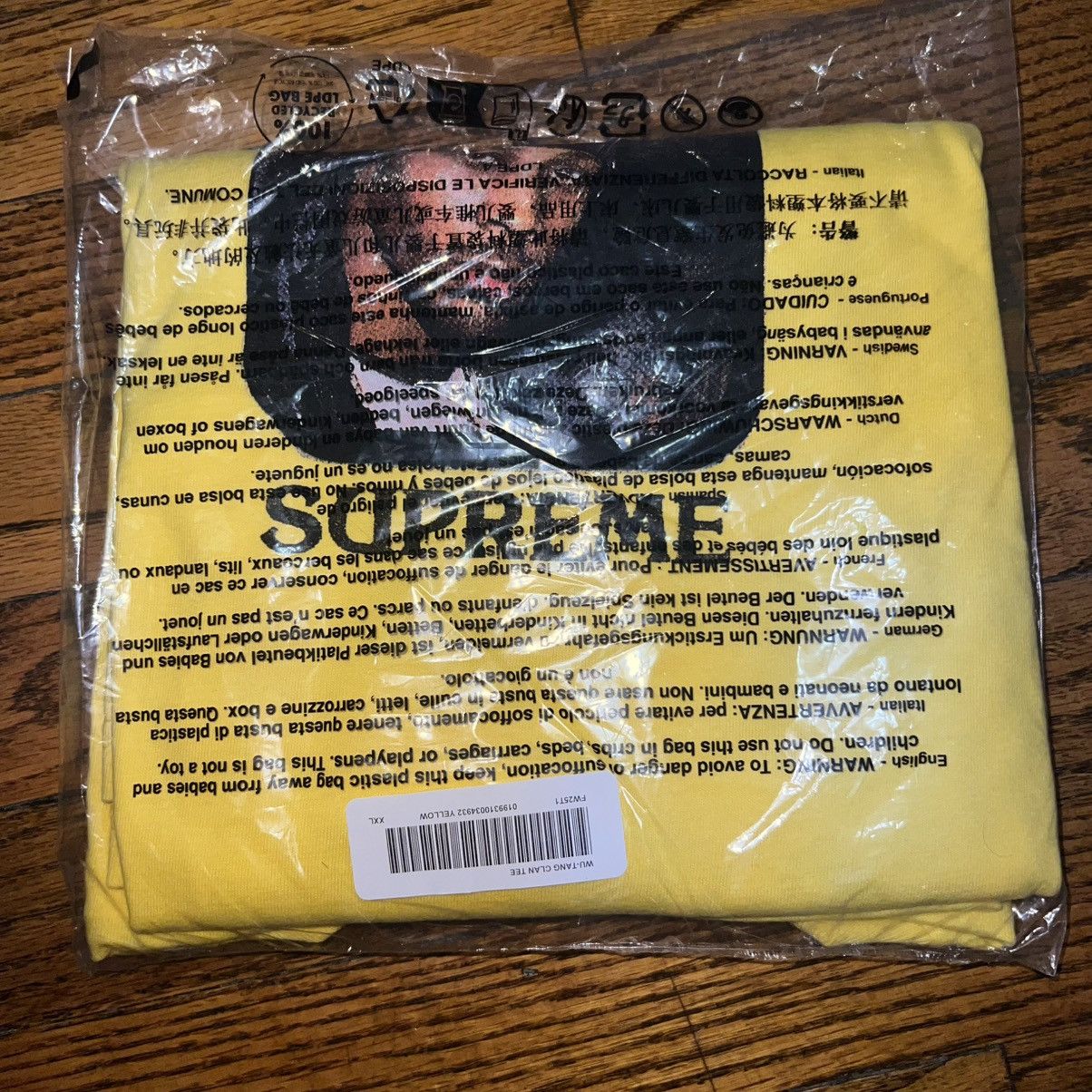 Supreme Supreme Wu Tang Clan Rza Tee Yellow Size: XXL Size US XXL / EU 58 / 5 - 5 Thumbnail