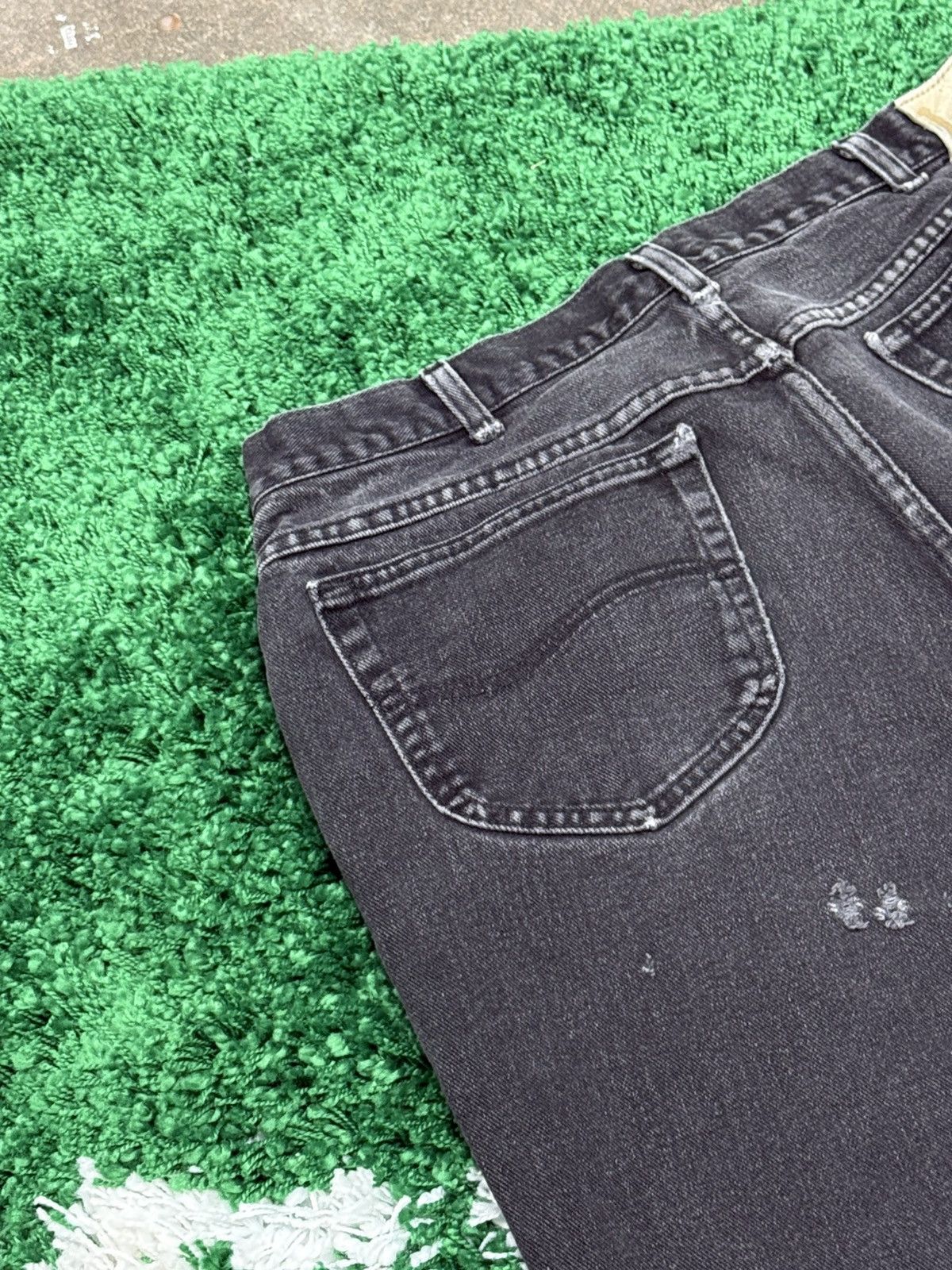 Lee × Vintage Vintage Lee Black Denim Jeans Sz. 38 Size US 34 / EU 50 - 6 Thumbnail