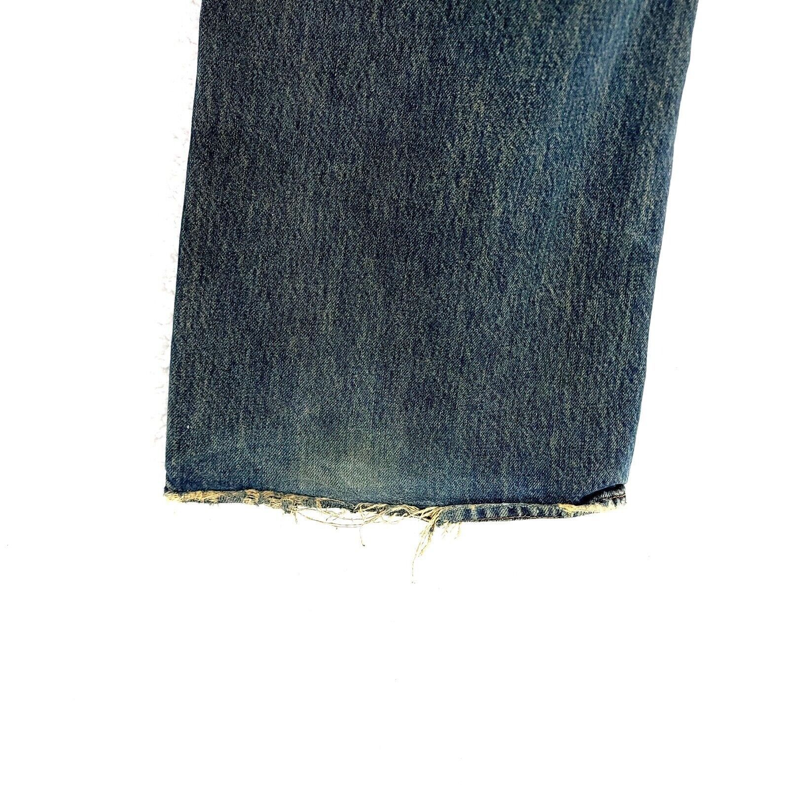 American Eagle Outfitters American Eagle Distressed Blue Brown Whiskering Stone Wash D Size US 40 / EU 56 - 6 Thumbnail