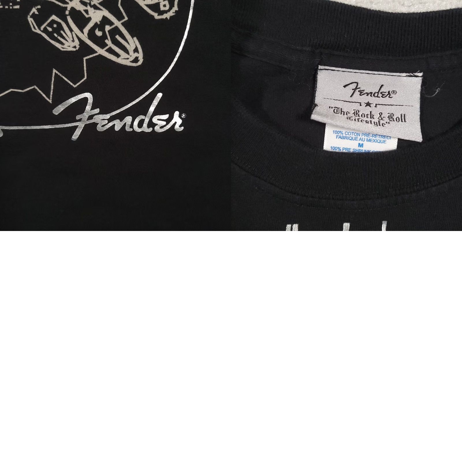 Fender VINTAGE Fender Rock Roll Band Concert Black T Shirt Mens Size Medium Size US M / EU 48-50 / 2 - 8 Thumbnail