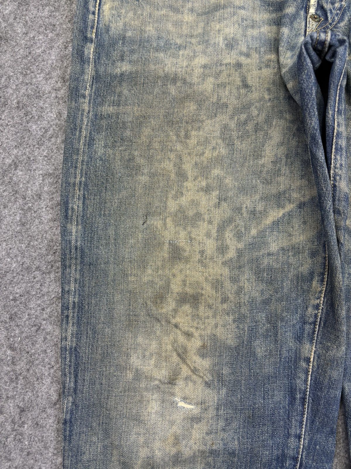 Levi's Vintage Clothing 💥Super Thrashed💥LVC 1920 Model Thrashed Distrssed Denim F993 Size US 33 - 5 Thumbnail