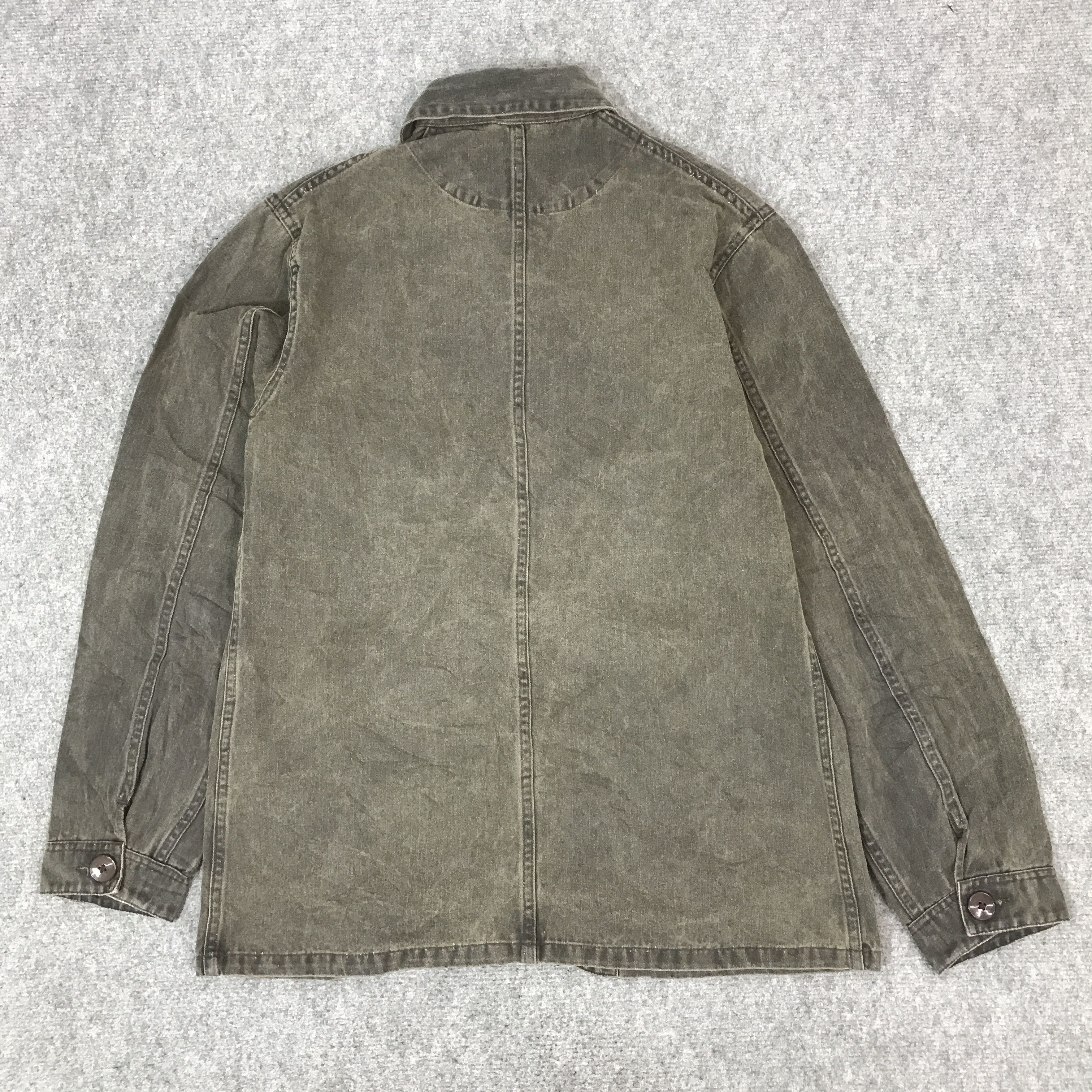 Danton DANTON BUTTON BLACK FADED JACKET Size US L / EU 52-54 / 3 - 3 Thumbnail