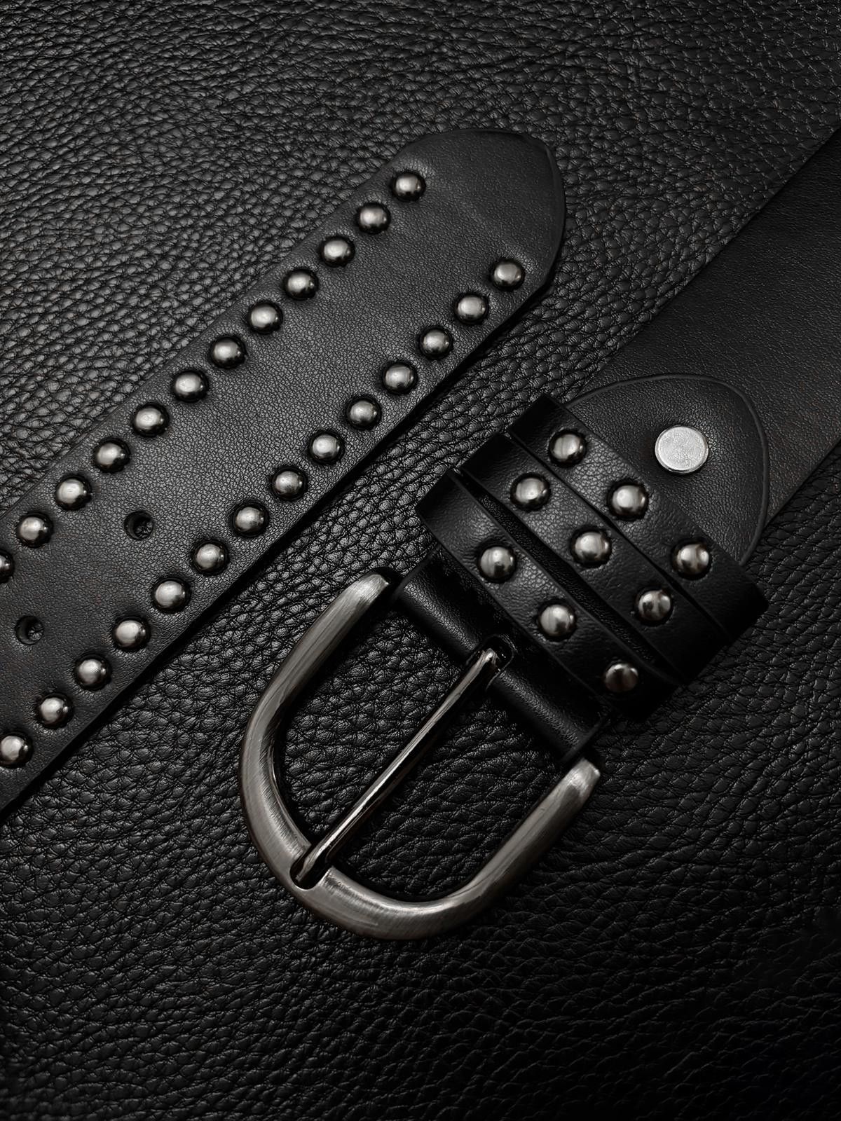 Japanese Brand Double Row Stud Belt Size ONE SIZE - 5 Thumbnail