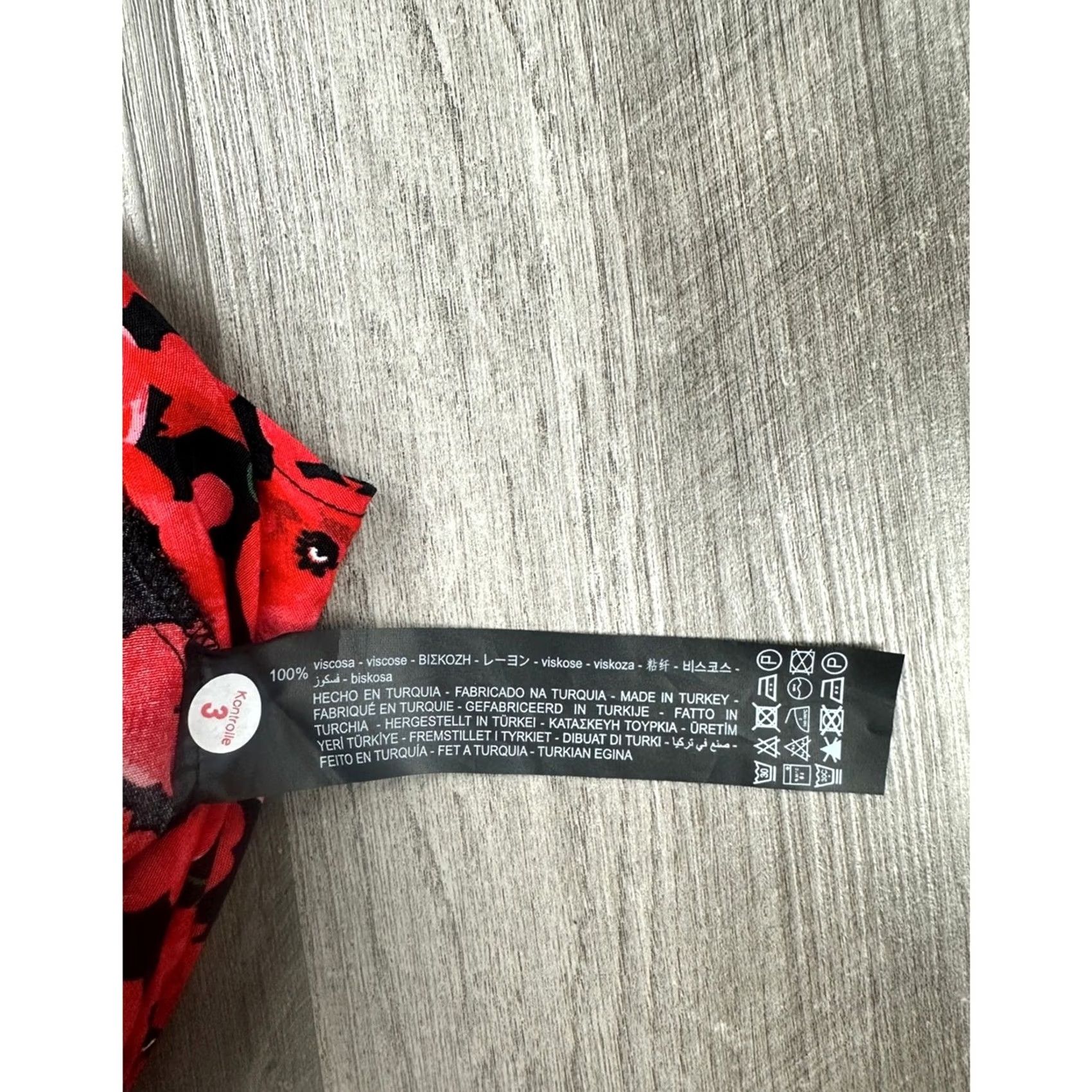 Zara ZARA Floral Print Mini Skirt Red Black Women's Small Skirt Short Size 28" / US 6 / IT 42 - 7 Thumbnail