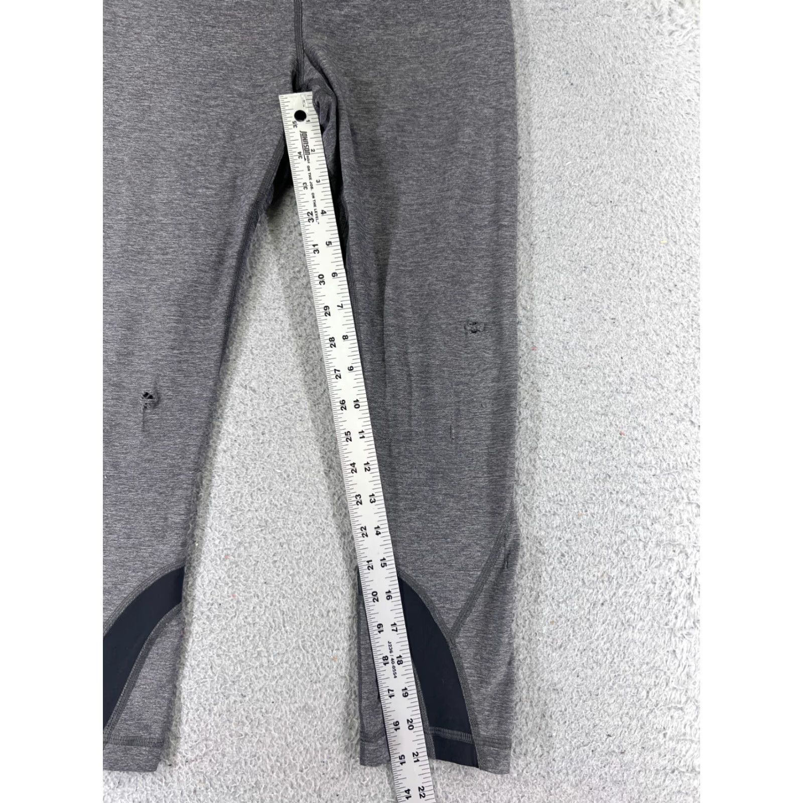 Lululemon Lululemon Pants Womens 6 Gray Inspire Crop II Luxtreme Run Running W6B70S Cropped 21in Inseam Womens Size 28" / US 6 / IT 42 - 7 Thumbnail