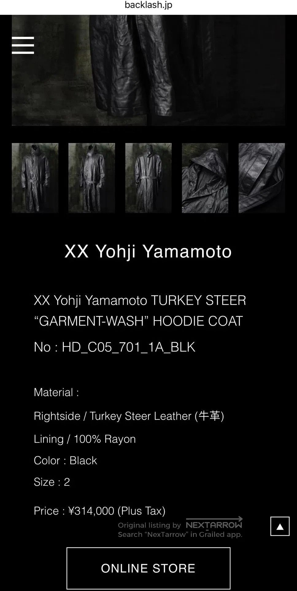 Isamu Katayama Backlash black hooded coat by yohji yamamoto. Size US M / EU 48-50 / 2 - 2 Thumbnail