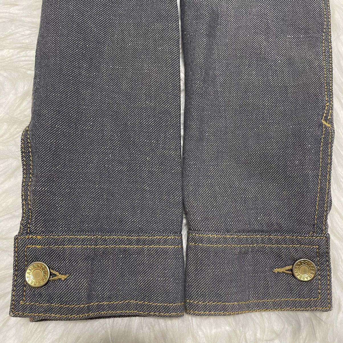Dolce & Gabbana Dolce&Gabbana Ruffle Design Zip-up Denim Jacket 38 Blue Gray Size XS / US 0-2 / IT 36-38 - 11 Thumbnail