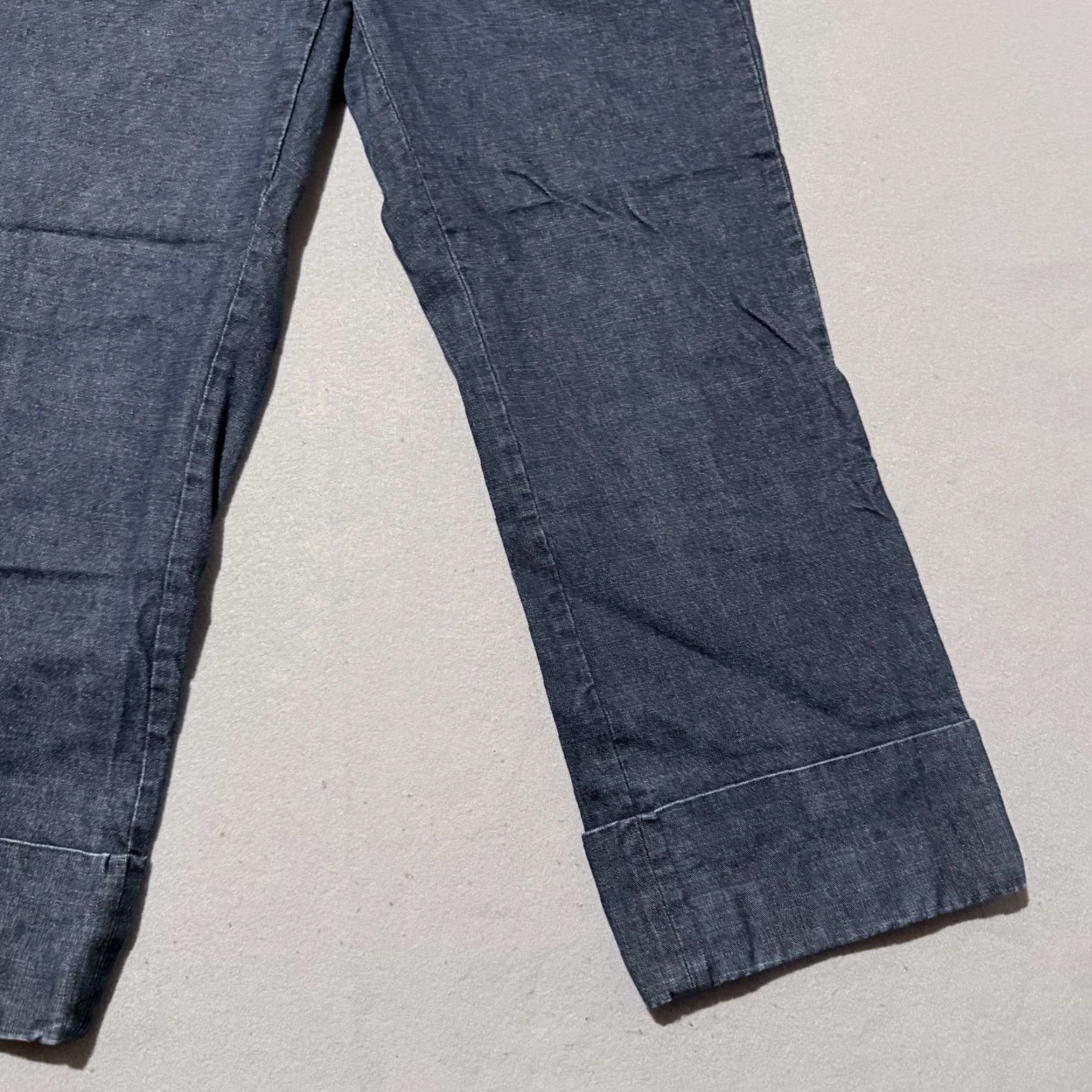 Banana Republic Banana Republic Jeans Women's Blue Crop Cuffed Zip Fly Martin Fit 10 Denim"} Size 32" / US 10 / IT 46 - 6 Thumbnail