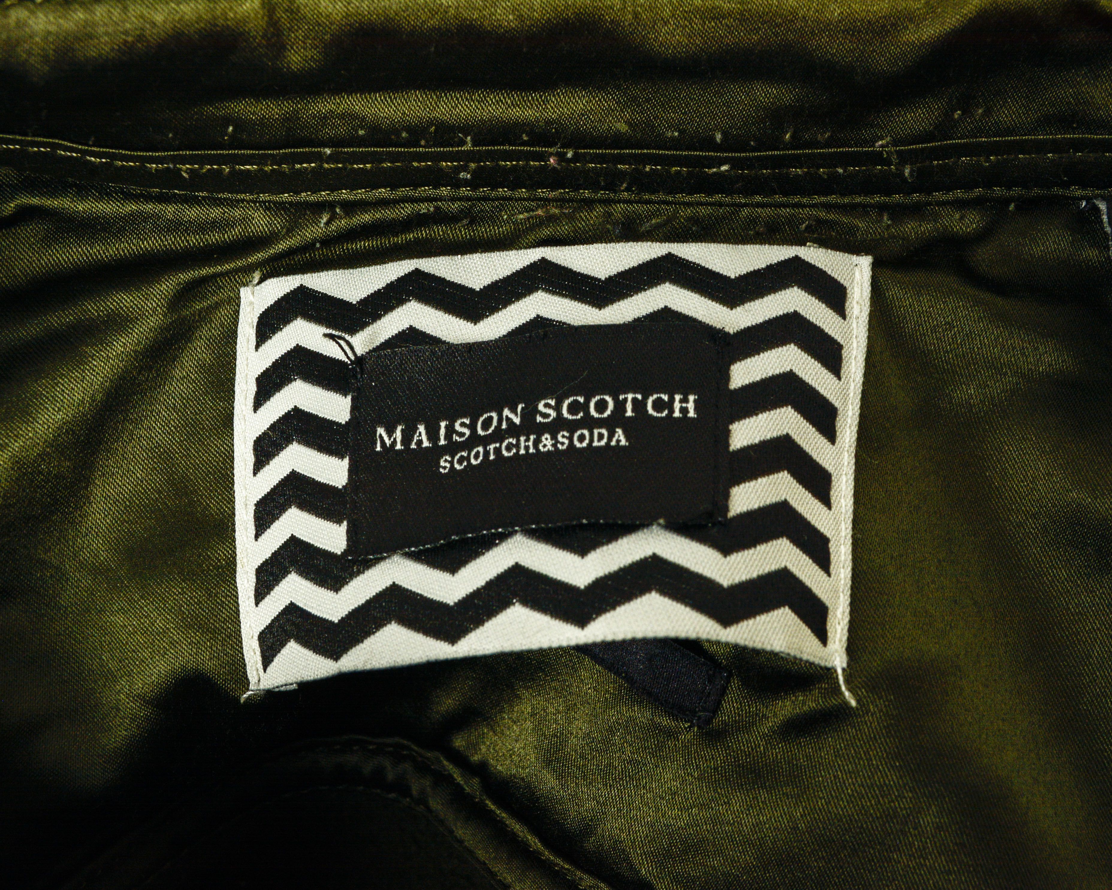 Maison Scotch Women S Jacket Cotton Coat Blazer Military Field Army Short Size S / US 4 / IT 40 - 4 Thumbnail