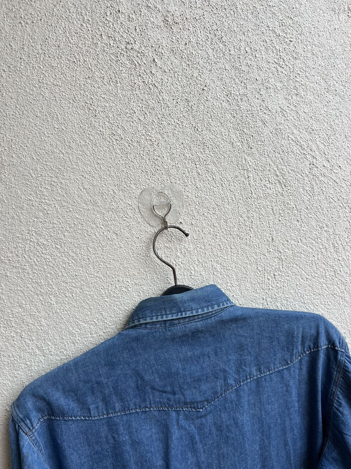 Vintage Vintage 90s Wrangler Blue Bell Lot 27MW Western Denim Shirt Size US M / EU 48-50 / 2 - 15 Thumbnail