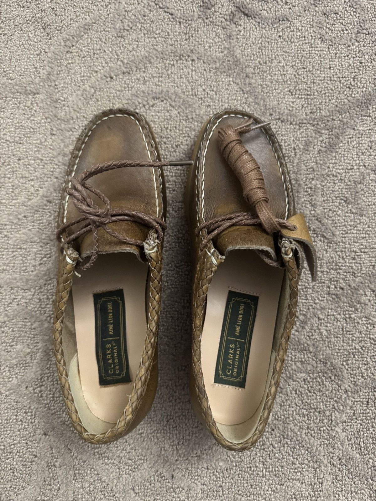 Aime Leon Dore × Clarks Leather Wallabees Size US 5 / EU 37 - 1 Thumbnail