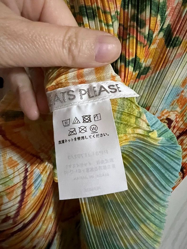 Issey Miyake Issey Miyake size:3 Orange pleated short-sleeved shirt Size S / US 4 / IT 40 - 3 Thumbnail