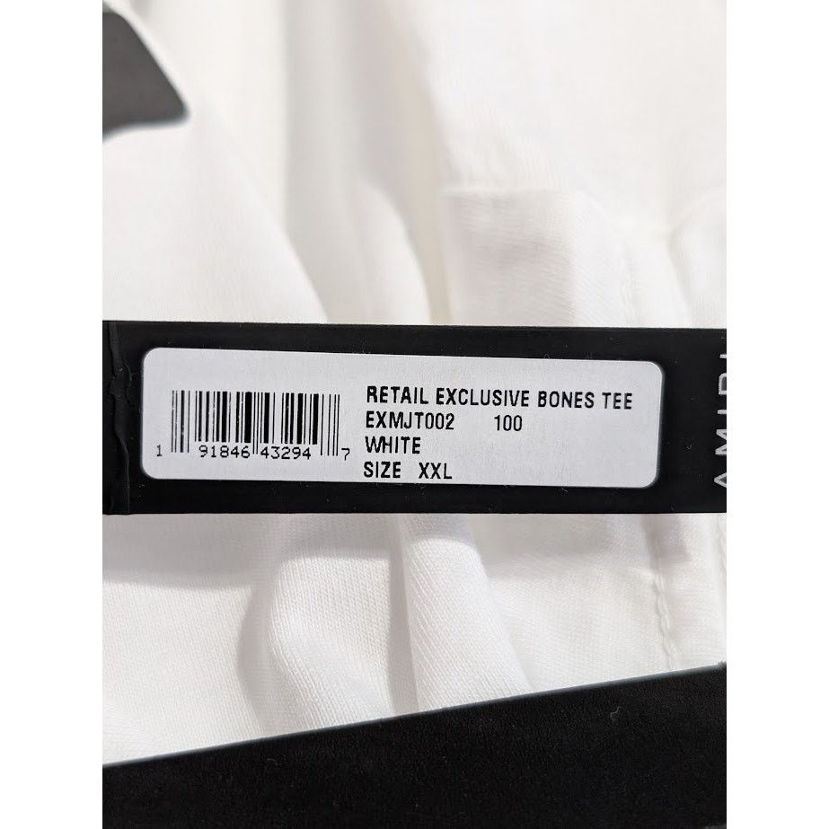 Amiri o1rshd1 Retail Exclusive Bones Tee Shirt in White Size US XXL / EU 58 / 5 - 16 Thumbnail